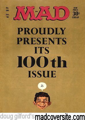 MAD #100 front cover