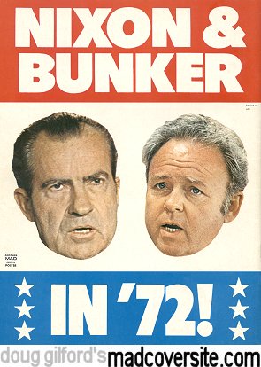 MAD #152 back cover — Nixon & Bunker in '72
