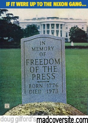 MAD #162 back cover — If It Were Up to the Nixon Gang...