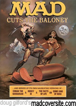 MAD #235 back cover — Conan the Barbarian Cuts the Baloney