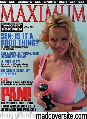 MAD #395 back cover — Maximum magazine parody