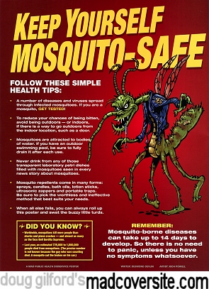 MAD #547 back cover — Keep Yourself Mosquito-Safe